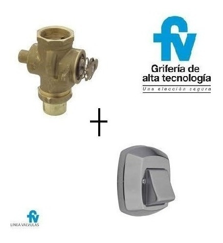 Combo Valvul,a Descarga Inodoro + Tecla Fv Simple 0368.02