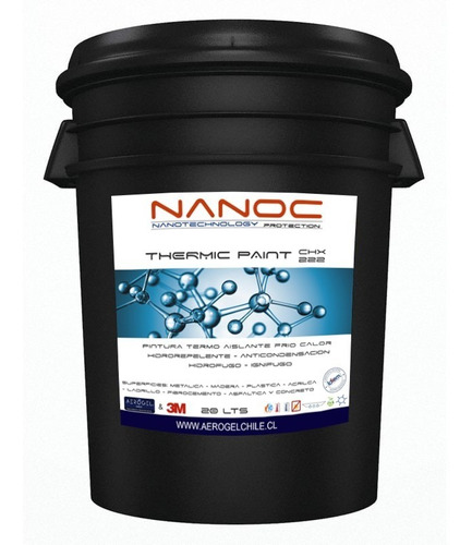 Nanoc Pintura Térmica Nanotecnologica, Frio Calor + Aerogel.