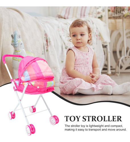 Cochecito De Bebé, Cochecito Para Niña, Juguete, Luces Adora