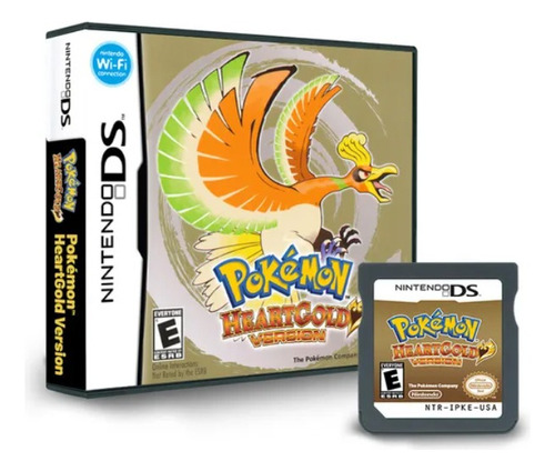 Cartucho R4 Pokémon Heartgold Inglés Estuche Nintendo Ds