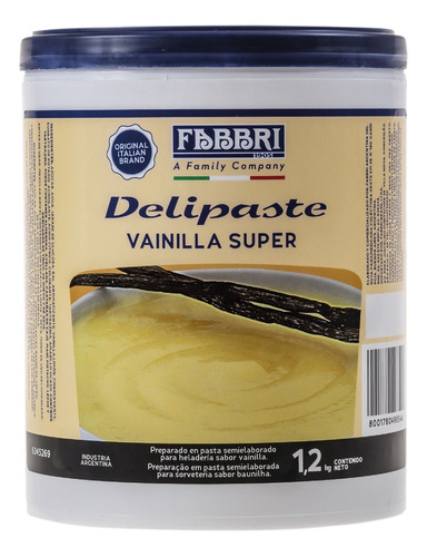 Delipaste Sabor Baunilha 1,2kg Fabbri