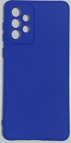 Capinha Silicone Compativel Samsung Galaxy A73 6.7 Aveludada Cor Azul Royal