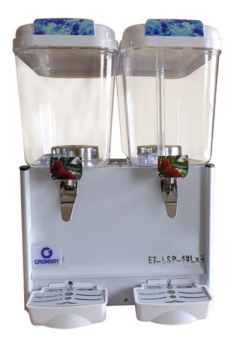 Máquina Refresquera De 2 Tolvas De 18 Lt Con Push Y Garantia