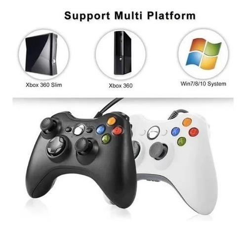 Imagen 5 de 5 de Joystick Mando Control Xbox 360 Pc Cable Alternativo