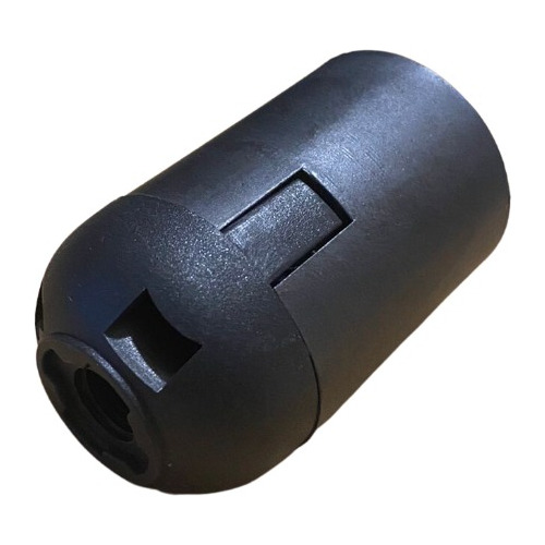 10 Soquete Portalampara Conector Negro Rosca E27 250v 4a Sec