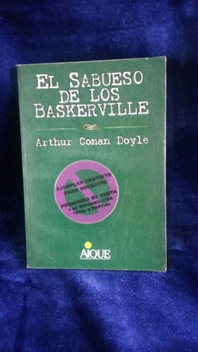 El Sabueso De Los Baskerville. Arthur Conan Doyle.