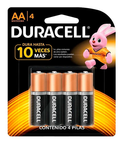 Pilas Duracell Aa Blister X 4 Unidades