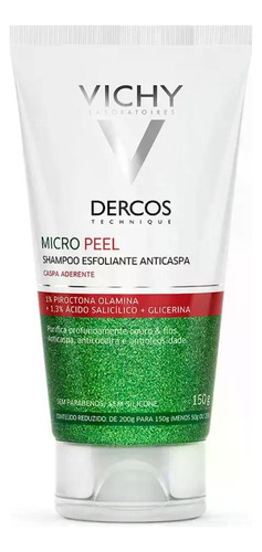 Shampoo Esfoliante Anticaspa Vichy Dercos Micropeel 150g