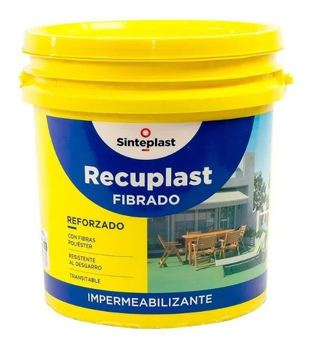 Recuplast Fibrado Techo/terraza Membrana Liquida X 10 Lts