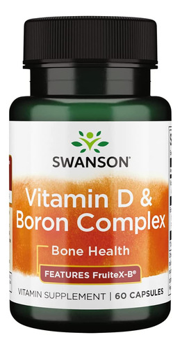 Swanson Vitamin D Y Boron 60 Cápsulas