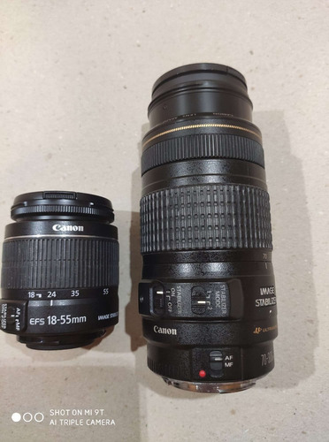 Camera Canon T3i C/ 2 Lentes 18-55mm + 70-300mm Ótimo Estado