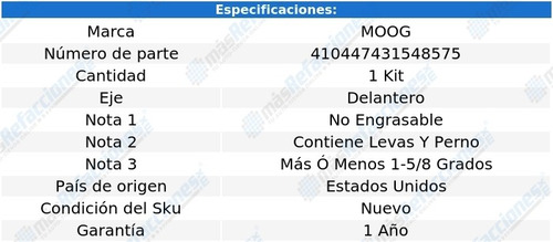 Kit Ajuste Caster/camber Del Moog Ford Explorer 95 Al 01