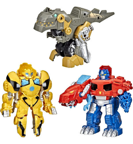 Playskool Transformers Primal Team-up - Paquete De 3 Figuras