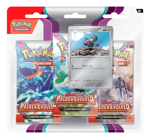 Pokémon Paldea Evolved Varoom Blister Pack Inglés