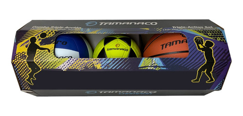 Set Triple Accion De Balones Tamanaco Para Niños 