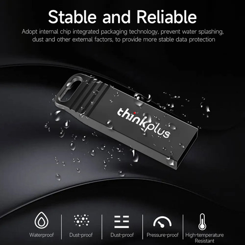 Pendrive Thinkplus Mu221 Usb 2.0 Negro Y Plateado 32gb, Ima