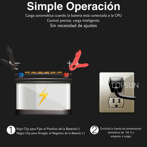 Imagen 8 de 10 de Cargador Rapido Bateria Auto Automatico 110 V A 220 V A 12 V