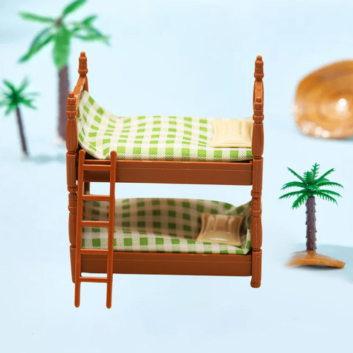 Casa De Muñecas Litera Cama Con Dosel Cama De Dos Pisos