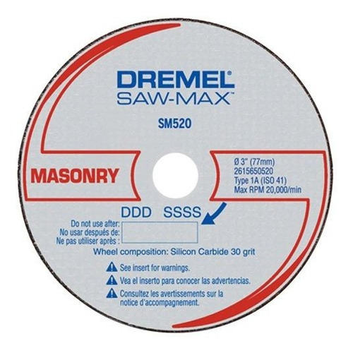 Dremel Sm520c 3inch Albañileria Cutoff Wheel 3pack