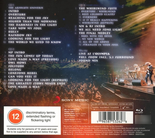 Transatlantic Final Flight Live At L'olympia 2 Cd + Blu-ray