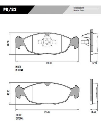 Pastillas De Freno Para Chevrolet Agile 0 1.4 8v 09/18