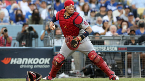 Yadier Molina Index Card Autografo Beckett De #10 (Usado)