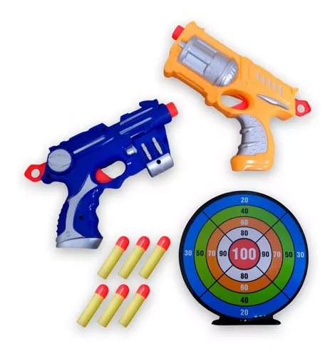 Lançador de Dardos Pistola Arminha Shoot Infantil Tipo Nerf 6