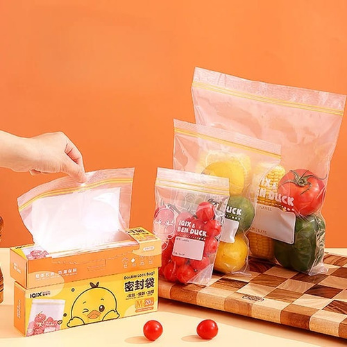 Bolsas Cierre Hermético 15 Pz Resellable Transparentes 27x30
