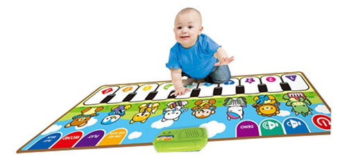 Tapete Musical Piano Infantil Juguete Interactivo Niños Color Multicolor