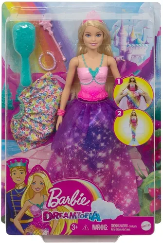 Barbie Dreamtopia Princesa Peina Y Brilla Mattel