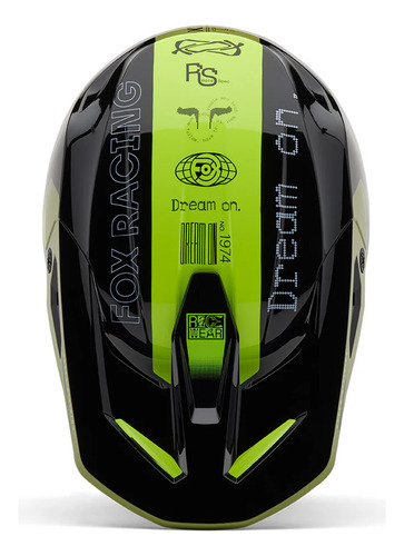 Casco Fox V1 Race Spec Mips Mx Motocross Enduro Hombre Verde Lisa L