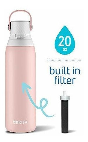 Botella De Agua Filtrante Premium Brita De 20 Onzas Con Filt