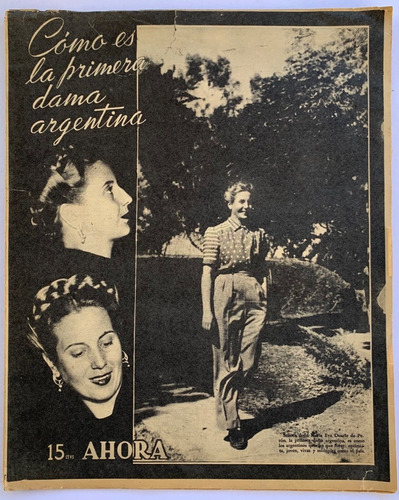 Revista Ahora Nº 1248 Eva Peron Maryo 1946