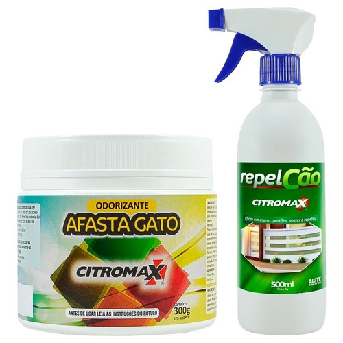 Repel Cão E Gato Spray 500ml + Afasta Gatos Pastilhas 300g