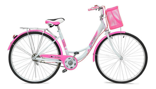 Bicicleta urbana femenina Altera BA RBIKE-002  2019 R26 M 1v freno caliper color rosa con pie de apoyo