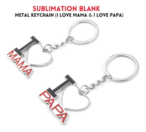Llavero En Blanco Por Sublimación Queenly-8 Piezas De Metal