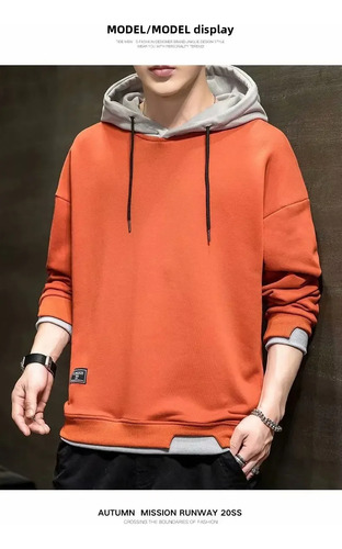 Sudadera Holgada Con Capucha Y Chaqueta Casual Para Hombre