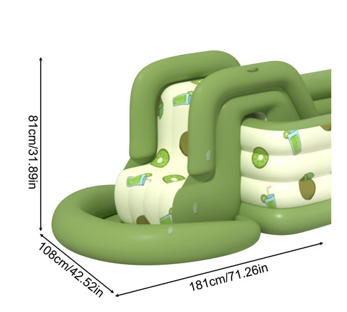 Tobogán De Piscina Tobogán De Natación Inflable Accesorio Re