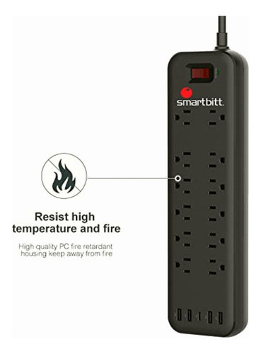 Smartbitt Supresor De Picos De Voltaje Protector Contra