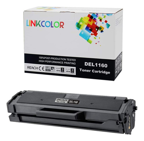 Linkcolor - Cartucho De Tóner Compatible Con Dell B1160w Par