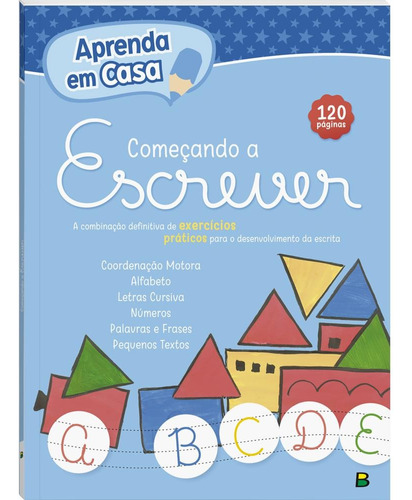 Aprendendo a escrever (azul), de © Todolivro Ltda.. Editora Todolivro Distribuidora Ltda., capa mole em português, 2019