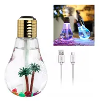Comprar Humidificador Diseño De Bombillo De 400ml Difusor Aroma Led
