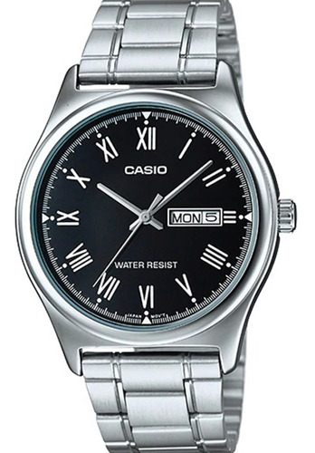 Relógio Casio Masculino Collection Mtp-v006d-1budf Cor da correia Prateado