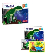 Comprar 2 Puzzles De Dinosaurios 48 Pzas C\u002Fu Mundo Kanata