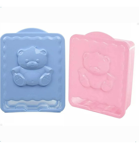 Porta Fraldas Caixa Organizadora Para Parede Prático Bebê Cor Rosa Personagem Urso