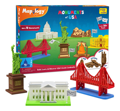 Imagimake Mapology Monuments Of Usa | Rompecabezas 3d Para N