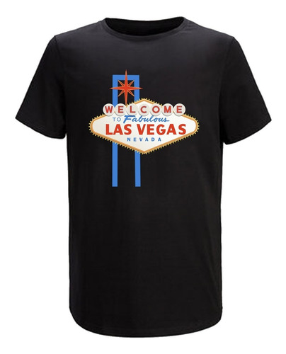 Remera Algodon Letrero Las Vegas Nevada 