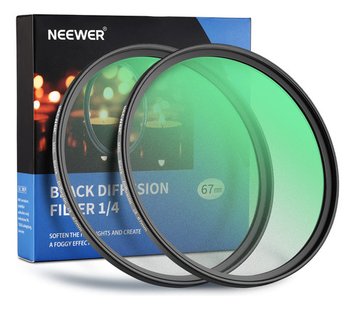 Neewer Kit Filtro Lente Difusion Negra In Efecto Niebla Paño