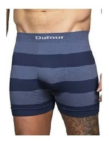 Boxer Hombre Dufour S/costura Rayado 12062 Hot Sale Pack X3