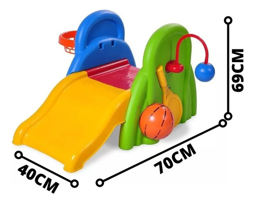 Imagen 3 de 9 de Juguete Para Bebe Tobogán Basquet Baby Sport Rondi 2510